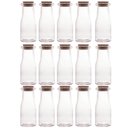 Ver imagem 1 de Kit 15 Porta Temperos de Vidro 200ml com Tampa de Rolha Lyor para Decorar e Guardar Especiarias