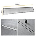 Ver imagem 2 de Ralo Linear Embralumi Oculto Invisível Piso Aço Inox 60x9cm