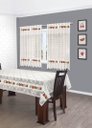 Ver imagem 1 de Kit Cozinha Renda Cortina e Toalha Mesa 4 Lugares - Frutas