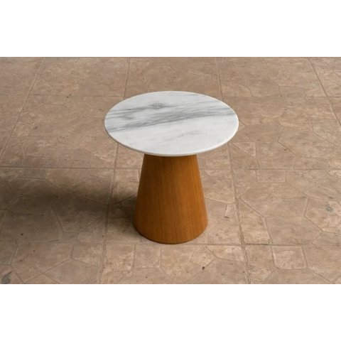 Mesa Lateral 41cm em Mármore Espirito Santo