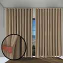 Ver imagem 2 de Cortina Blackout Blecaute Paris 5,00 X 2,60 Quarto Marrom