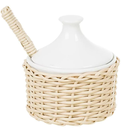 Ver imagem 3 de Açucareiro C/ Tampa e Colher em Vime Fendi