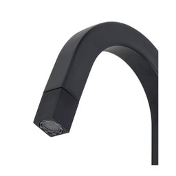 Torneira Para Banheiro Tube Quadrada Alta Preto Fosco Stoc - 3