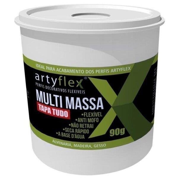 Kit 1 Cola Instantânea 1 Massa Tapa Tudo 1 Gabarito para Rodapé Rodameio e Rodateto Artyflex - 6
