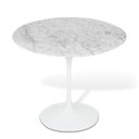 Ver imagem 1 de Mesa de Jantar Tulipa Saarinen Redonda 80 cm Mármore Carrara