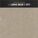 Ver imagem 5 de Puff Banqueta Gael Luxo Madeira Maciça Castellar Móbile Linho Bege