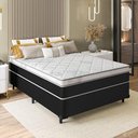 Ver imagem 4 de Cama Box Solteiro + Colchão Mola Ensacada Varena Europillow 88x188x70cm