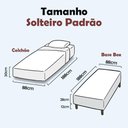 Ver imagem 2 de Cama Box Solteiro + Colchão Mola Ensacada Varena Europillow 88x188x70cm