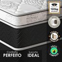 Ver imagem 3 de Cama Box Solteiro + Colchão Mola Ensacada Varena Europillow 88x188x70cm