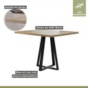 Ver imagem 4 de Mesa de Jantar Tampo 90x90cm Genova Yescasa
