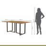 Mesa de Jantar 6 Lugares 180cm Tampo MDF Atena  - 6
