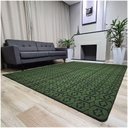 Ver imagem 5 de Tapete Carpete Sala Quarto Elegante Geométrico 1,50 X 2,00 Titulo Cor Verde