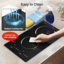 Ver mais imagens de Vbgk Cooktop Elétrico Embutido 12" 2100w com 2 Queimadores (preto)