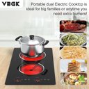 Ver imagem 3 de Vbgk Cooktop Elétrico Embutido 12" 2100w com 2 Queimadores (preto)
