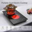 Ver imagem 7 de Vbgk Cooktop Elétrico Embutido 12" 2100w com 2 Queimadores (preto)