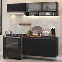 Ver imagem 1 de Armário de Cozinha Compacta 200 Cm Suspenso Preto Nice Madesa 07