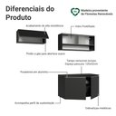 Ver imagem 4 de Armário de Cozinha Compacta 200 Cm Suspenso Preto Nice Madesa 07