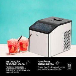 Máquina De Gelo EOS 35Kg Inox Ice Compact EMG35 110V - 5