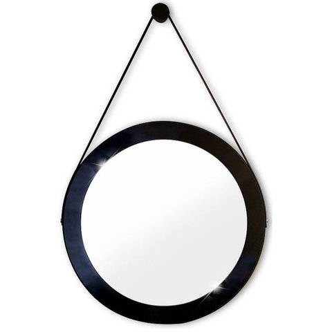 Espelho Redondo Decorativo Mandala com Alça 40cm + Suporte