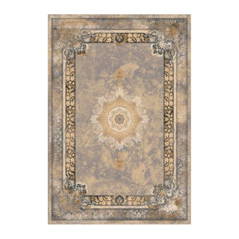 Tapete Persa Iraniano Bege Ideal para Sala Quarto e Hall de Entrada 1,00x1,50cm