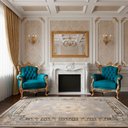 Ver imagem 2 de Tapete Persa Iraniano Bege Ideal para Sala Quarto e Hall de Entrada 1,00x1,50cm