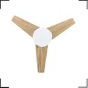 Ver imagem 2 de Ventilador Teto Led Borda Infinita 6000k Nunes Branco 3 Pás Freíjo 110 V Ventex Nunes Madeira