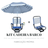 2 Cadeiras Para Barco Confort: 1 C/guarda Sol+brinde - 7