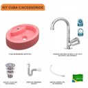 Ver imagem 3 de Kit Cuba Ov43 com Torneira C50 e Válvula 1 Polegada Abs e Sifão Pvc e Flexível Compace