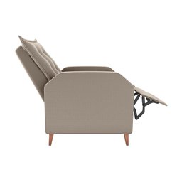 Poltrona Papai Reclinável Sala Mx 65 Yaris Veludo Capuccino Matrix Original - 4