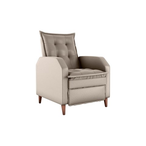 Poltrona Papai Reclinável Sala Mx 65 Yaris Veludo Capuccino Matrix Original