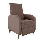 Ver imagem 4 de Poltrona Papai Reclinável Sala Mx 65 Yaris Veludo Capuccino Matrix Original