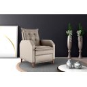 Ver imagem 2 de Poltrona Papai Reclinável Sala Mx 65 Yaris Veludo Capuccino Matrix Original