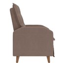 Ver imagem 3 de Poltrona Papai Reclinável Sala Mx 65 Yaris Veludo Capuccino Matrix Original