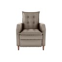 Ver imagem 3 de Poltrona Papai Reclinável Sala Mx 65 Yaris Veludo Capuccino Matrix Original