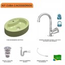 Ver imagem 3 de Kit Cuba Ov43 com Torneira C50 e Válvula 1 Polegada Abs e Sifão Pvc e Flexível Compace