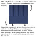 Ver imagem 2 de Cabeceira Estofada Cama Box Solteiro 90 Cm Laura Suede Cor:azul Marinho