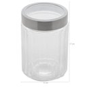 Ver imagem 4 de Kit 3 Potes Vidro Borossilicato Lyor 1,2l Cada Tampa Prata Sydney Porta Mantimentos Condimentos