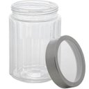 Ver imagem 3 de Kit 3 Potes Vidro Borossilicato Lyor 1,2l Cada Tampa Prata Sydney Porta Mantimentos Condimentos