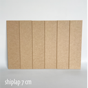 Ver imagem 1 de Shiplap Mdf Cru 7cm (12 Ripas 1,36m) com Espaçador