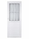 Ver imagem 1 de Porta de Giro Alumínio Branco Social c/Grade Veneziana 3V Maxx - 210x90 - Esquerda