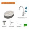 Kit Cuba Ov43 com Torneira 1198 Metal e Válvula 1 Polegada e Sifão Pvc e Flexível Compace - 3