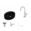 Ver imagem 2 de Kit Cuba Ov43 com Torneira 1198 Metal e Válvula 1 Polegada e Sifão Pvc e Flexível Compace