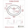 Kit Cuba Ov43 com Torneira 1198 Metal e Válvula 1 Polegada e Sifão Pvc e Flexível Compace - 8