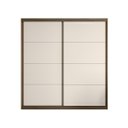 Ver imagem 4 de Guarda Roupa Prime MDF 219cm 2 Portas de Correr Nogal/Areia 1319