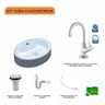 Kit Cuba Ov43 com Torneira 1198 Metal e Válvula 1 Polegada e Sifão Pvc e Flexível Compace - 3