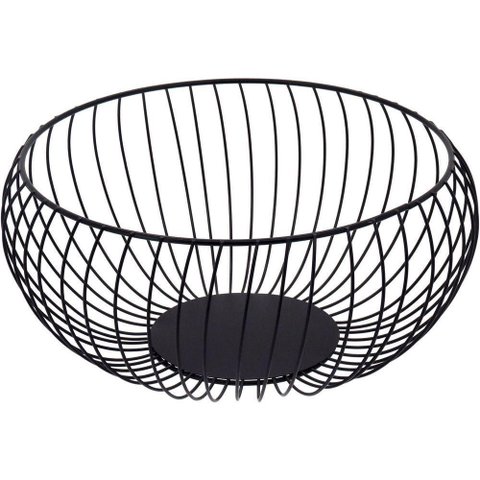 Fruteira 12x26x26cm Metal Preto