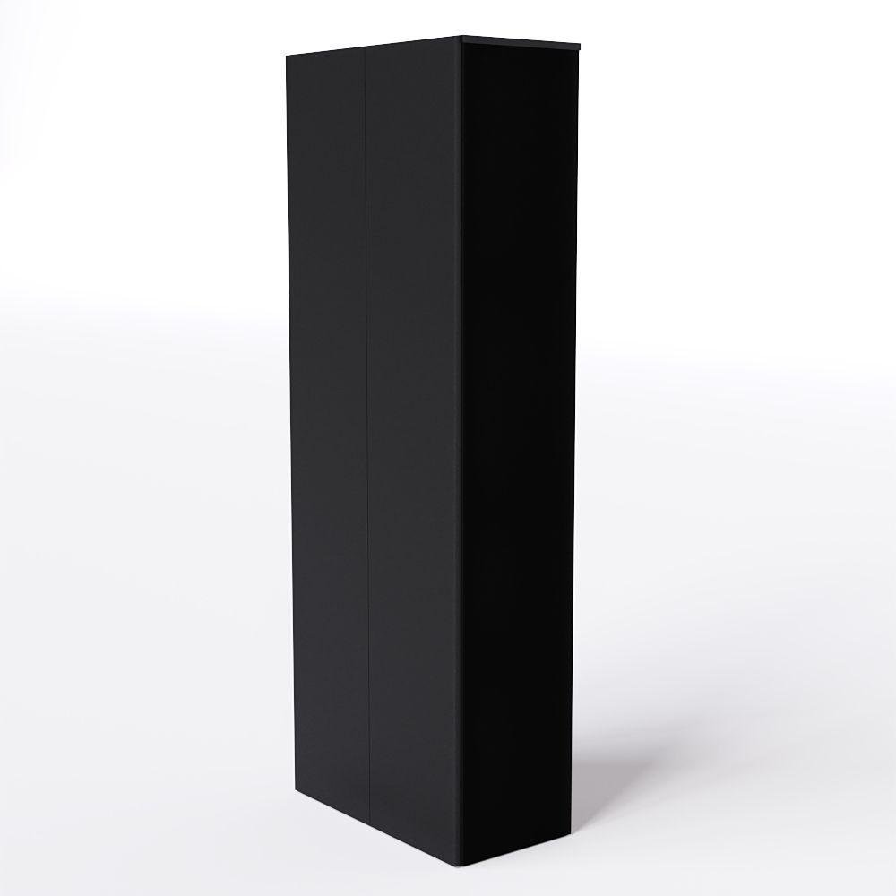 Armário para Escritório Alto com Portas Preto