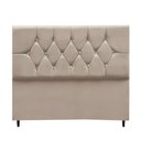 Ver imagem 1 de Cabeceira Estofada Cama Box Solteirão 100 Cm Suede Dubai Bege