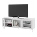 Ver imagem 3 de Rack para Tv até 55 Polegadas Refresh 3 Portas 2 Prateleiras com Vidro Branco - Brv