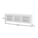 Ver imagem 4 de Rack para Tv até 55 Polegadas Refresh 3 Portas 2 Prateleiras com Vidro Branco - Brv